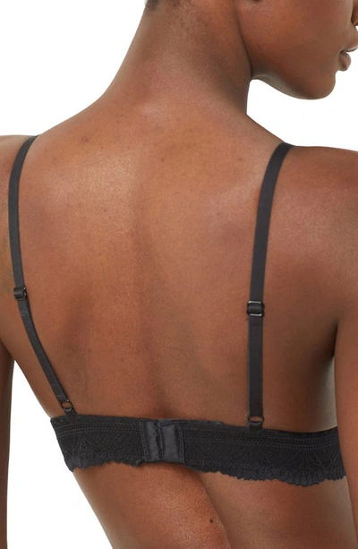 Etam Idole Lace Triangle Bralette In Black