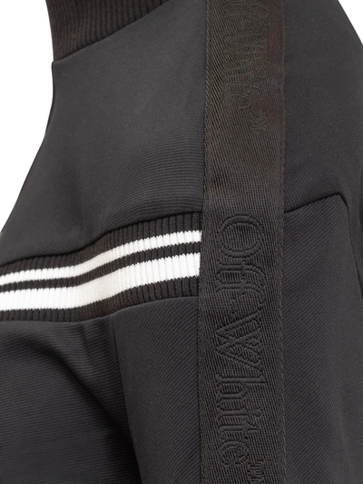 Shop Off-white Sports Top With Logo Bands In Black