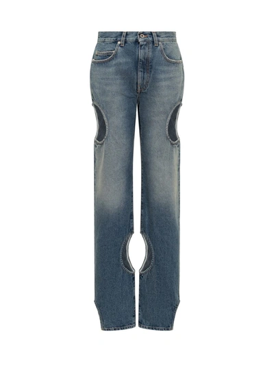 Shop Off-white Meteor Jeans In Blue