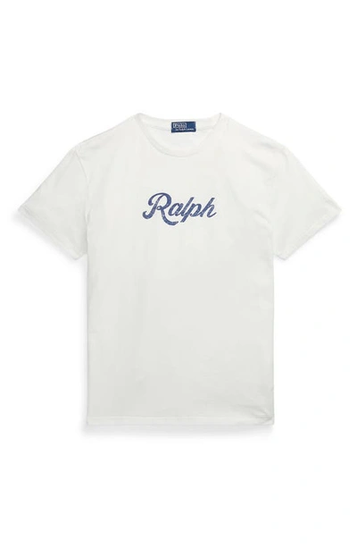 Shop Polo Ralph Lauren Faded Graphic T-shirt In Nevis