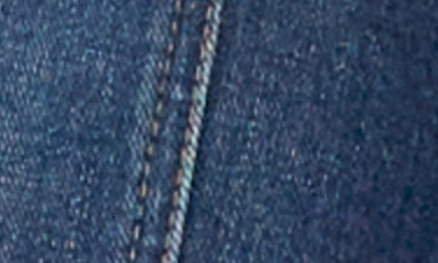 Hint Of Blu Frayed Crop Denim Jacket In Porto Blue