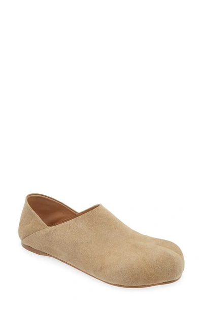 Shop Jw Anderson Paw Loafer In Calfsuede Simba 134 Taupe
