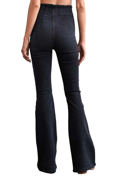 Shop Free People We The Free Jayde Flare Jeans In Onyx