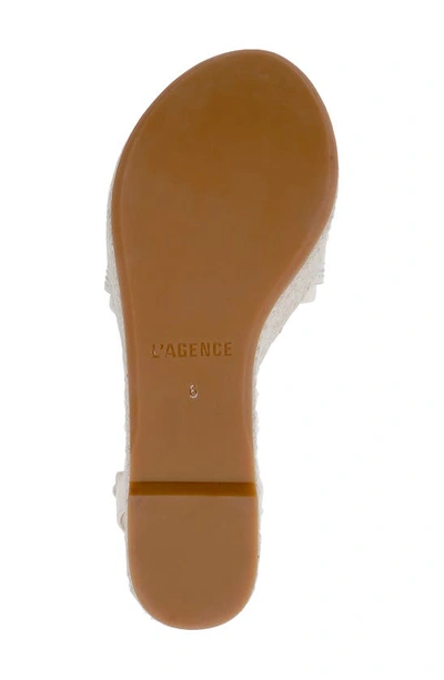 Shop L Agence Aurore Ankle Strap Espadrille Platform Wedge Sandal In Ecru