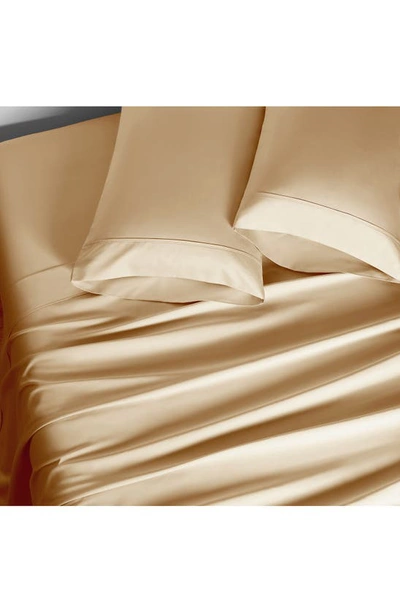 Shop Dkny Set Of 2 Luxe Egyptian Cotton 700 Thread Count Pillowcases In Gold Dust