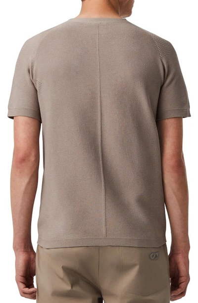 Alphatauri Fosos Seamless Short Sleeve 3d Performance Knit Sweater In Mud