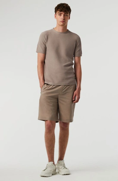 Alphatauri Fosos Seamless Short Sleeve 3d Performance Knit Sweater In Mud