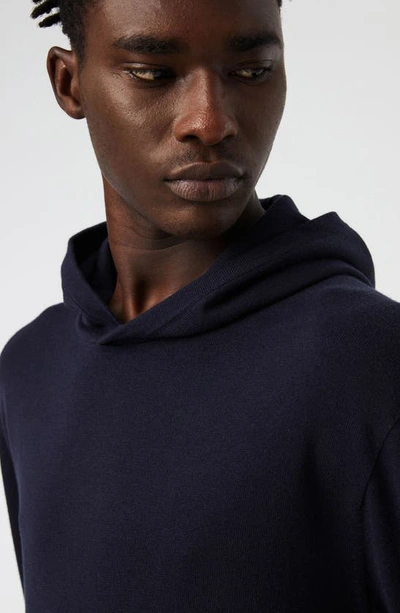 Shop Alphatauri Foton Seamless 3d Hoodie Sweater In Navy
