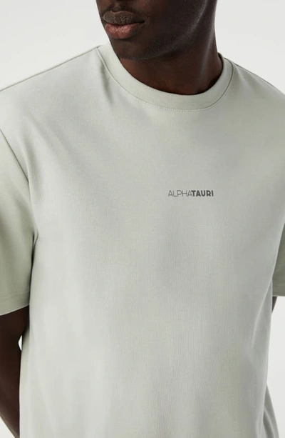 Shop Alphatauri Janso Organic Cotton Graphic T-shirt In Sage