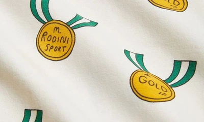 Mini Rodini Medals Cotton-blend Jersey Dress In Grey