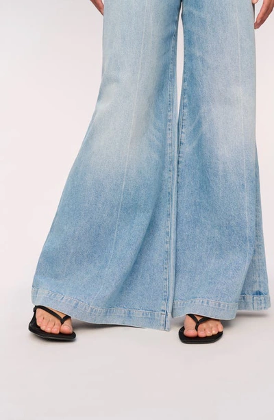 Shop Dl1961 Lucila High Waist Ultra Wide Leg Jeans In Clear Sky (vintage)