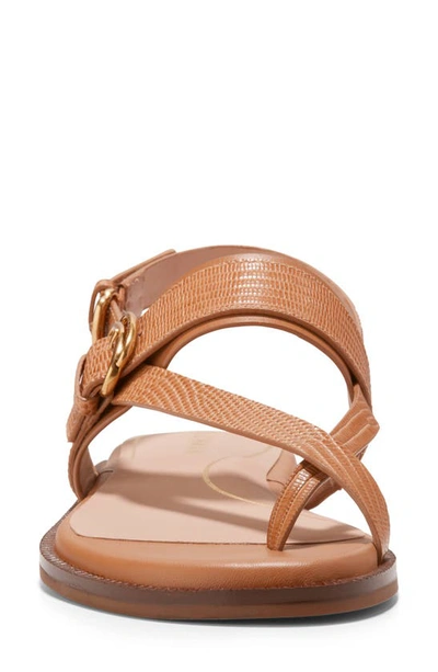 Shop Cole Haan Anica Lux Slingback Sandal In Pecan Leather
