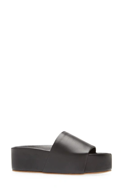 Shop Beek Platform Slide Sandal In Black
