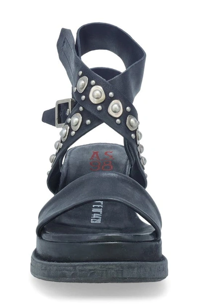 Shop As98 Larkie Platform Wedge Sandal In Black