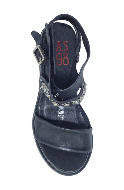 Shop As98 A.s.98 Larkie Platform Wedge Sandal In Black