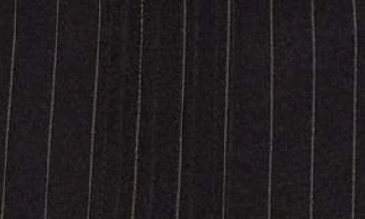 Shop Tanner Fletcher Gender Inclusive Quinn Pinstripe Wool Blend Miniskirt In Black Pinstripe