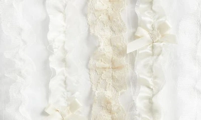 Shop Tanner Fletcher Gender Inclusive Ainslie Raw Edge Ruffle Long Sleeve Minidress In Ivory Ruffle