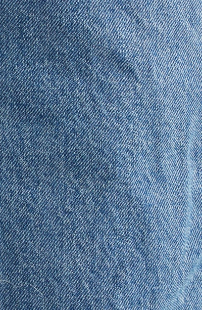 Shop Tanner Fletcher Gender Inclusive Sid Lace Trim Denim Jeans In Mid Wash