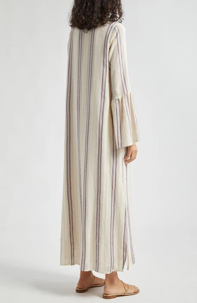 Shop Mille Jacqueline Stripe Long Sleeve Shift Dress In Okeeffe Stripe