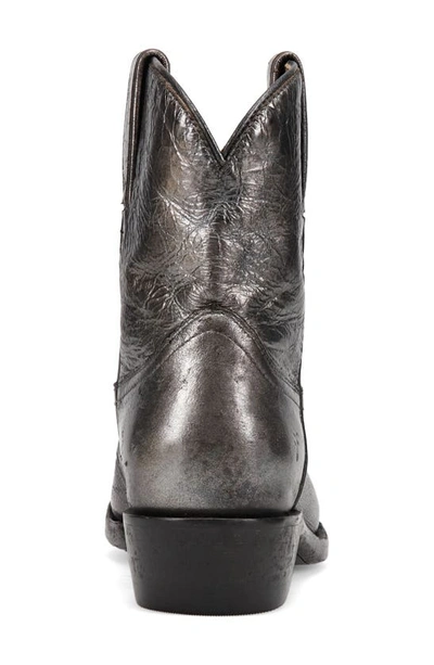 Shop Frye Billy Short Western Boot In Dark Pewter - Lunar Metallic