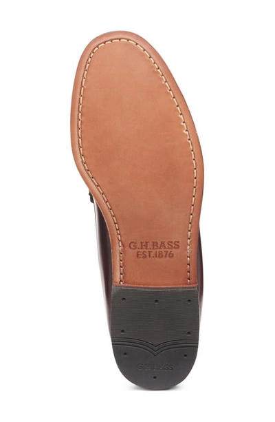 Shop G.h.bass Lennox Tassel Weejun Loafer In Wine