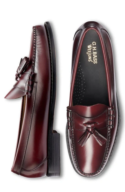 G.h.bass Lennox Tassel Weejun Loafer In Wine