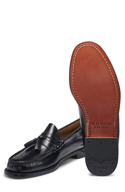 G.h.bass Lennox Tassel Weejun In Black