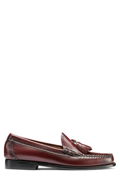 G.h.bass Larkin Tassel Brogue Weejun Loafer In Wine