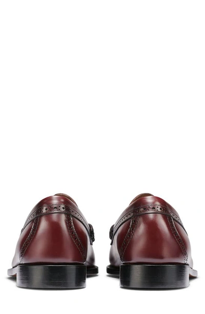 G.h.bass Larkin Tassel Brogue Weejun Loafer In Wine