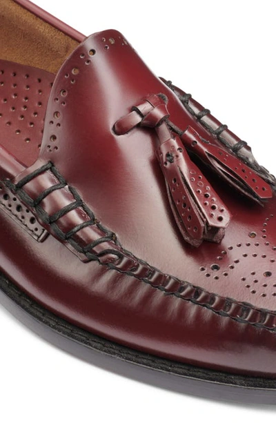 Shop G.h.bass Larkin Tassel Brogue Weejun Loafer In Wine