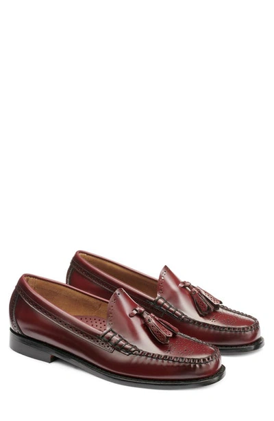 G.h.bass Larkin Tassel Brogue Weejun Loafer In Wine