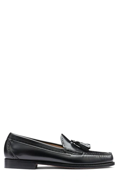 G.h.bass Larkin Tassel Brogue Weejun Loafer In Black
