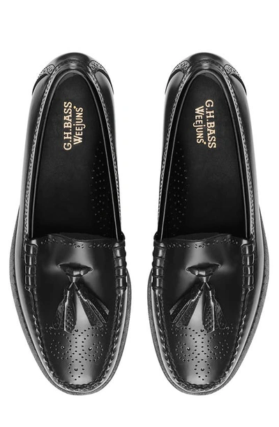 G.h.bass Larkin Tassel Brogue Weejun Loafer In Black
