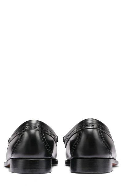 G.h.bass Larkin Tassel Brogue Weejun Loafer In Black