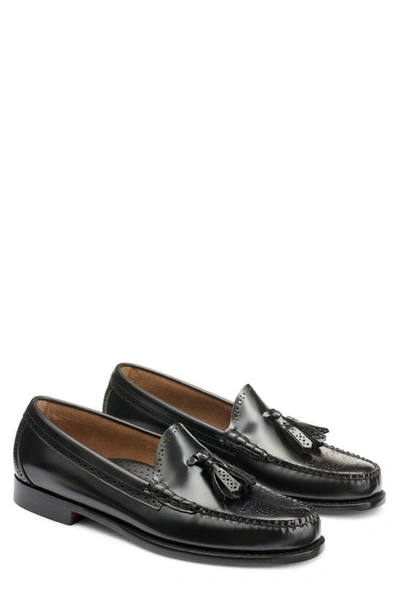 G.h.bass Larkin Tassel Brogue Weejun Loafer In Black
