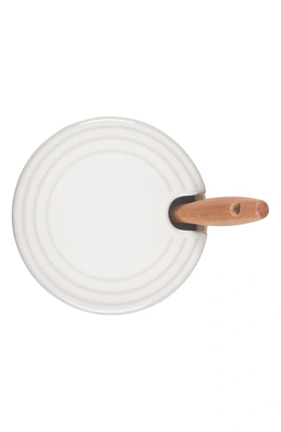 Le Creuset Stoneware Honey Pot & Dipper In White