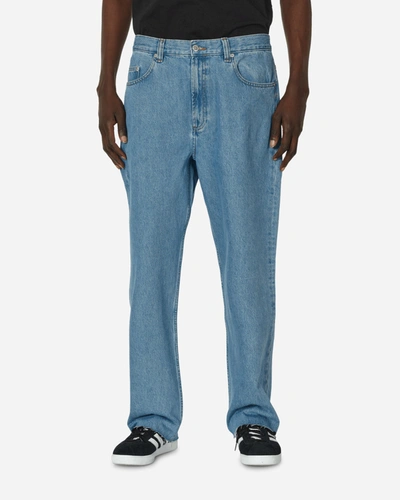 Shop Apc Relaxed Raw Edge Jeans Light In Blue