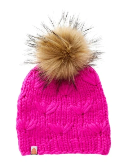 Shop Sht That I Knit Motley Beanie In On Wednesday We Wear Pink In Multi