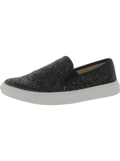 Shop Feversole Womens Glitter Slip On Loafers In Black