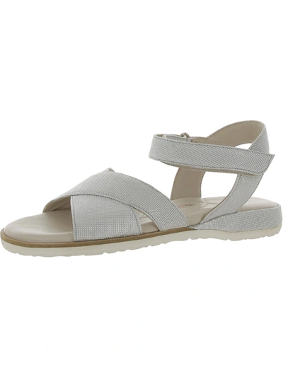 Shop Amalfi By Rangoni Bice Womens Leather Cushioned Ankle Strap In White