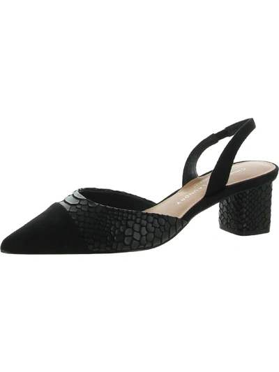 CHINESE LAUNDRY CABELLA WOMENS SUEDE POINTED-TOE KITTEN HEELS 