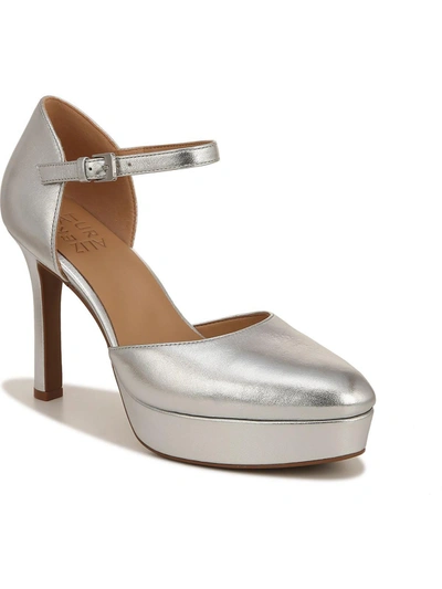 Shop Naturalizer Crissy Womens Padded Insole Stilettos Platform Heels In Silver