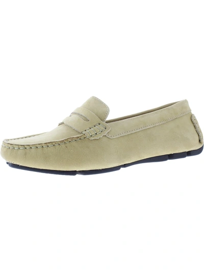 Shop Massimo Matteo Penny Keeper Womens Cushioned Footbed Slip-on Moccasins In Beige