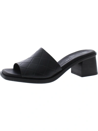 Shop Eric Michael Vicki Womens Open Toe Slip On Heels In Black