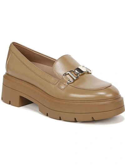 Shop Naturalizer Nina Womens Leather Embellished Loafer Heels In Multi