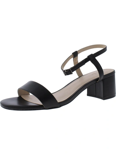 Shop Find. Womens Faux Leather Ankle Strap Heels In Black