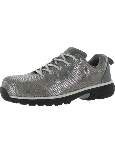 Shop Nautilus Safety Footwear Spark Womens Leather Composite Toe Work And Safety Shoes In Silver