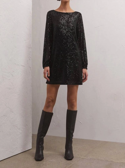 Shop Z Supply Andromeda Sequin Dress In Black