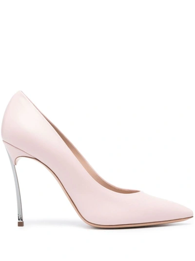 Shop Casadei Small Shoe 10 Mm In Pink & Purple