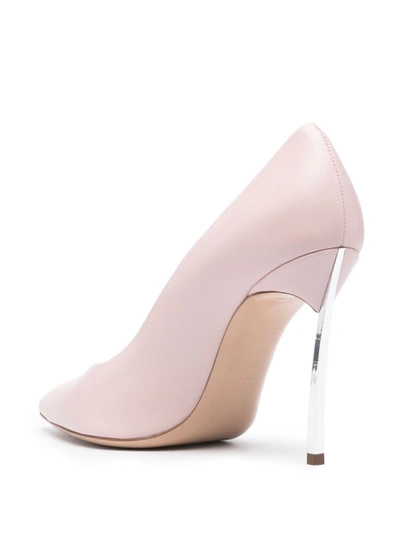 Shop Casadei Small Shoe 120mm In Pink & Purple